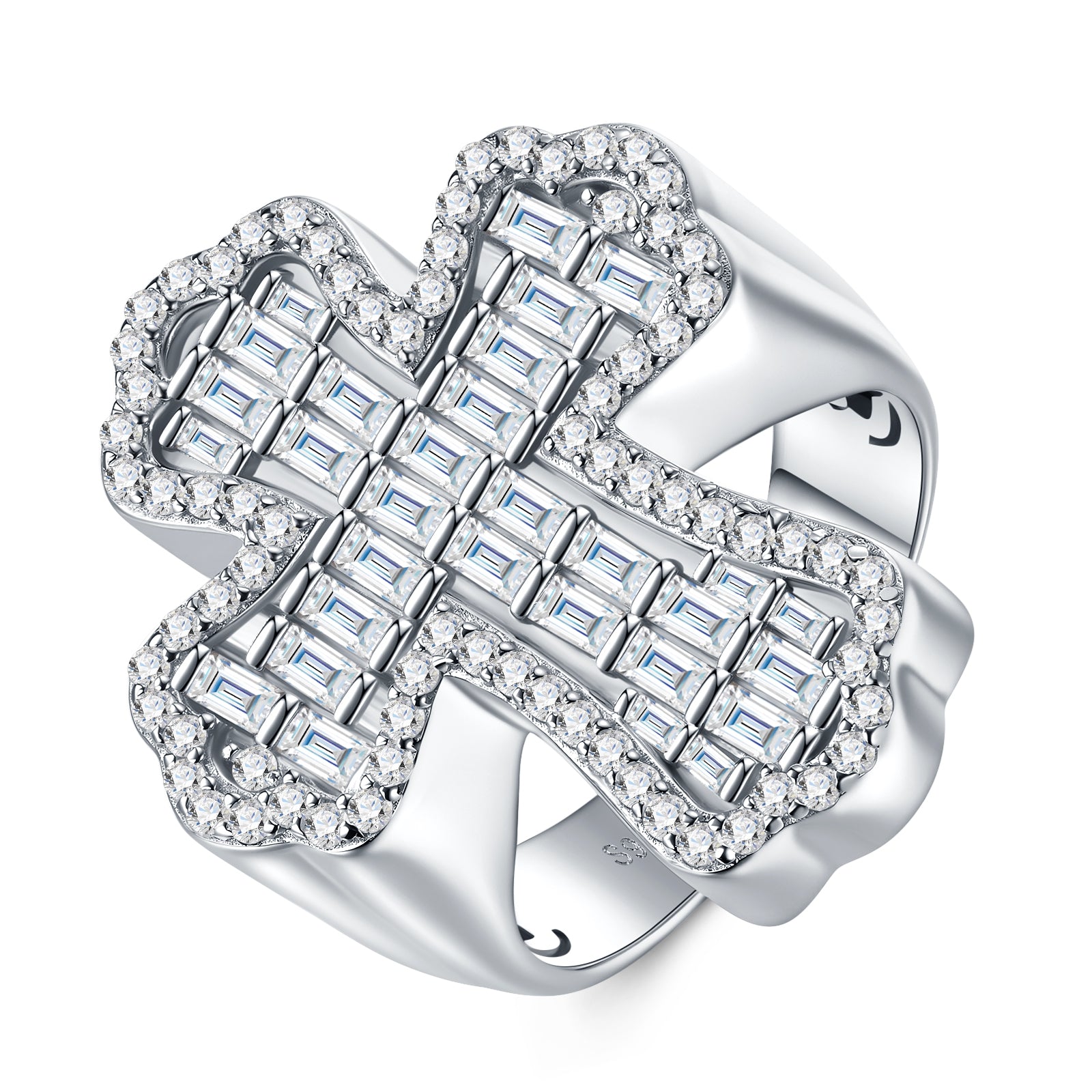 Crosslight Ring | Baguette Cross Statement Ring