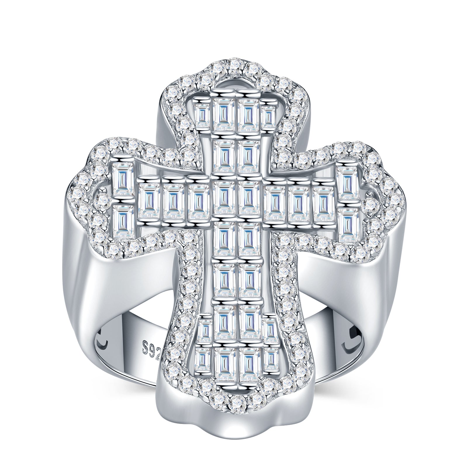 Crosslight Ring | Baguette Cross Statement Ring