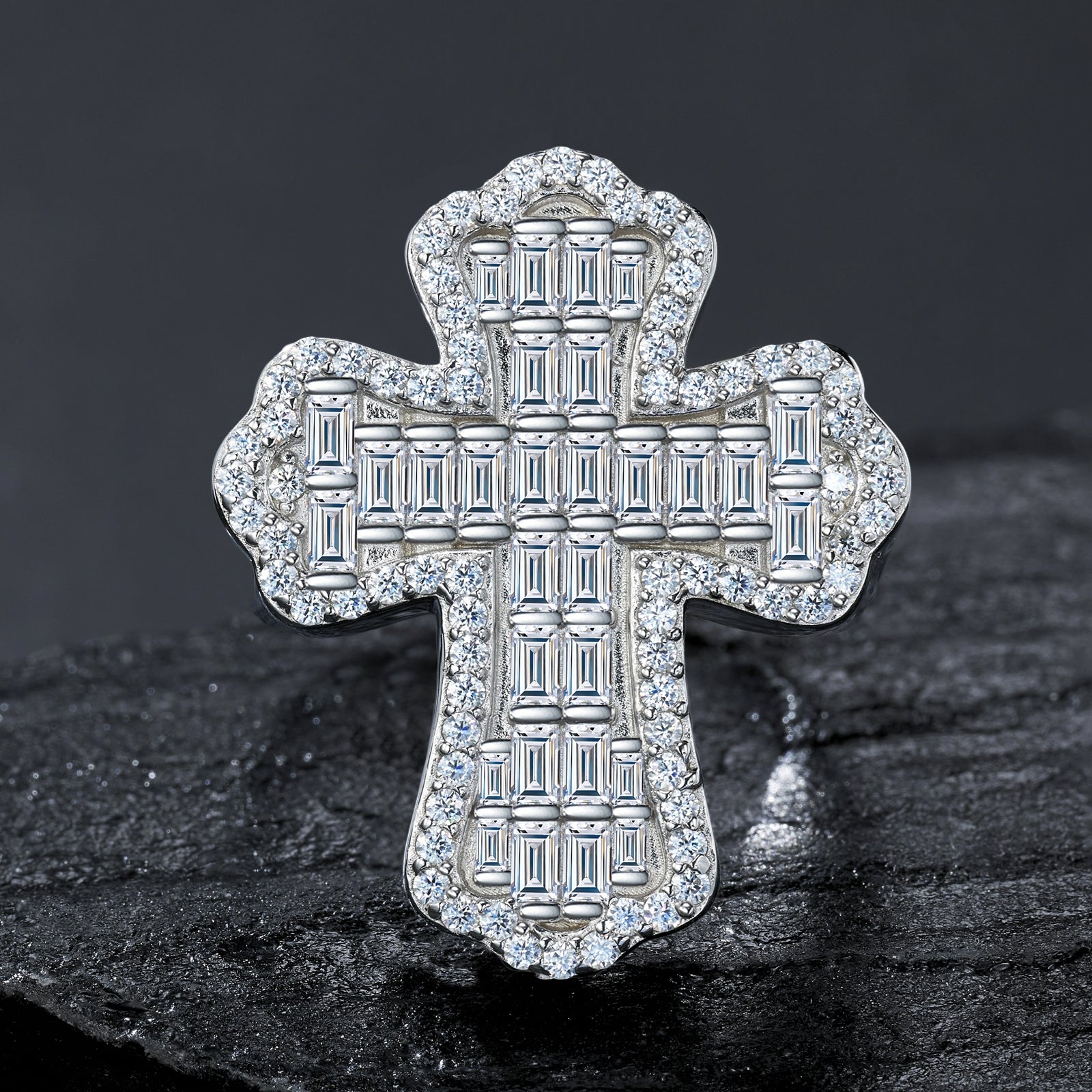 Crosslight Ring | Baguette Cross Statement Ring