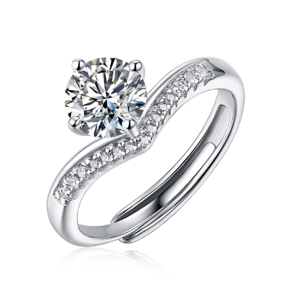 Crown Princess Ring | Round Cluster Halo Ring