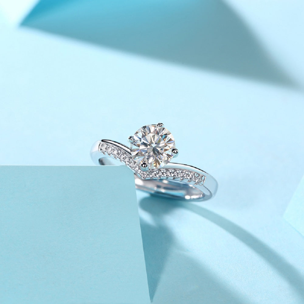 Crown Princess Ring | Round Cluster Halo Ring