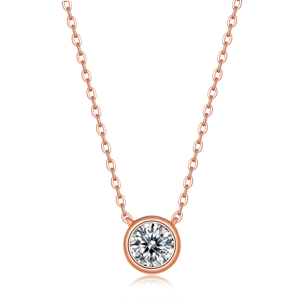 Rose Bezel Necklace