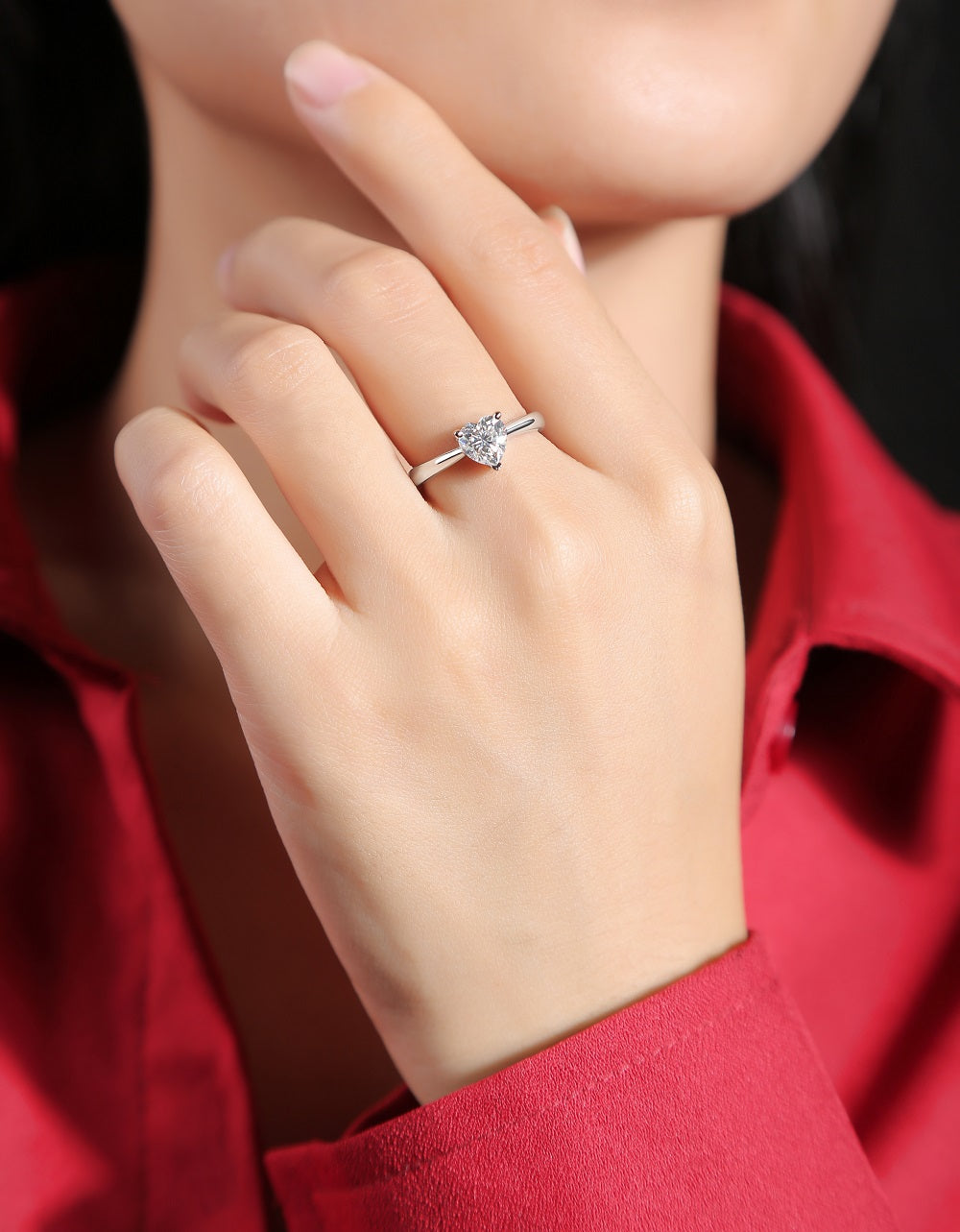 Devotion Ring | Heart Cut Solitaire Ring