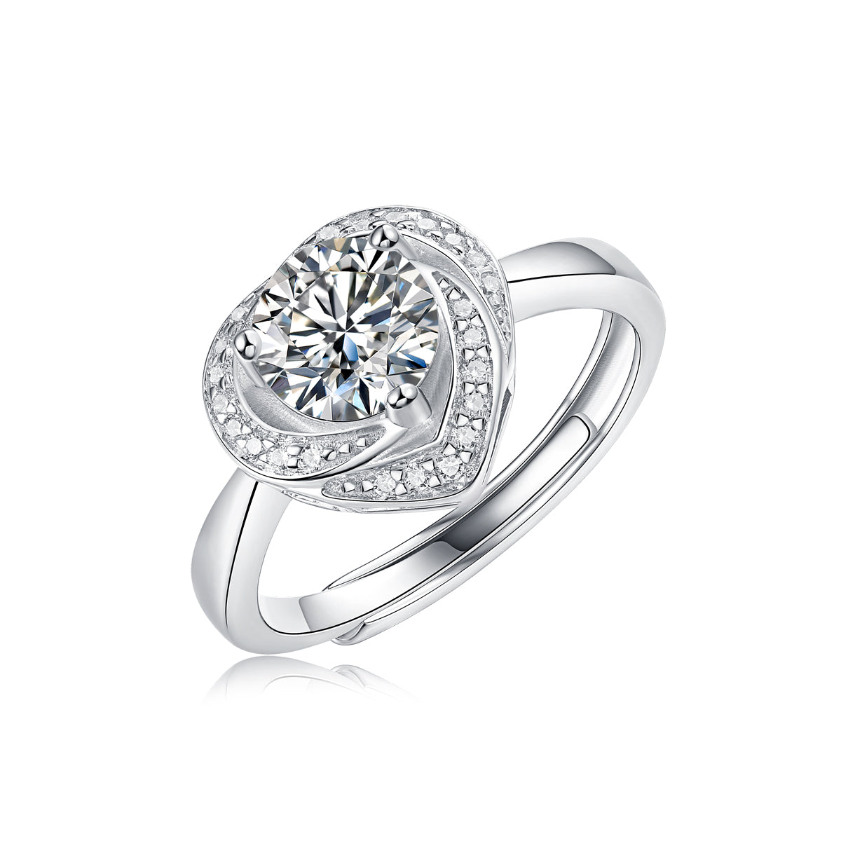 Heartbeat Halo Ring