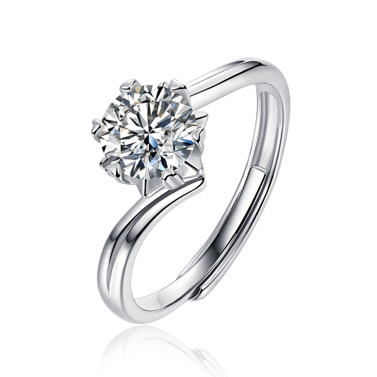 Snowlight Twist Ring