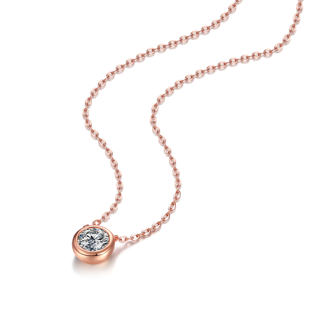 Rose Bezel Necklace