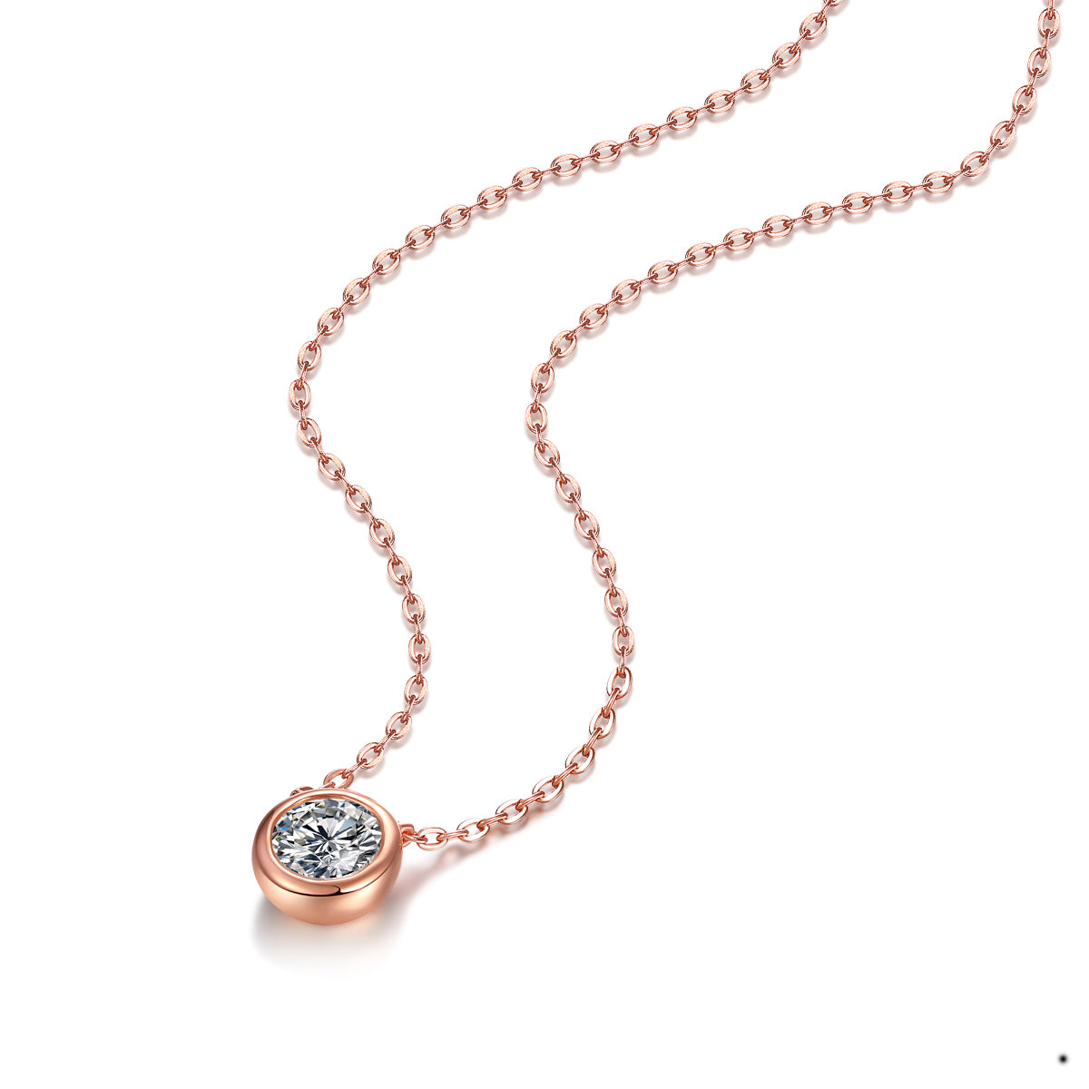 Rose Bezel Necklace