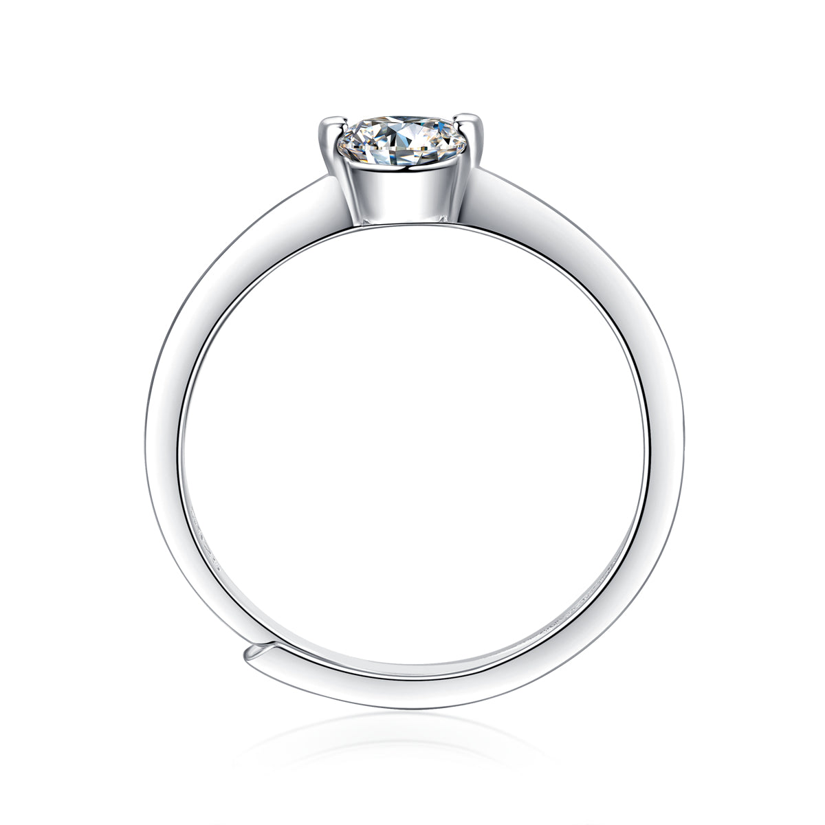 Pure Heart Ring | Minimal Round Solitaire
