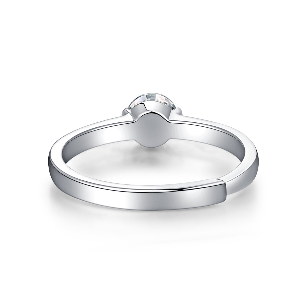 Pure Heart Ring | Minimal Round Solitaire