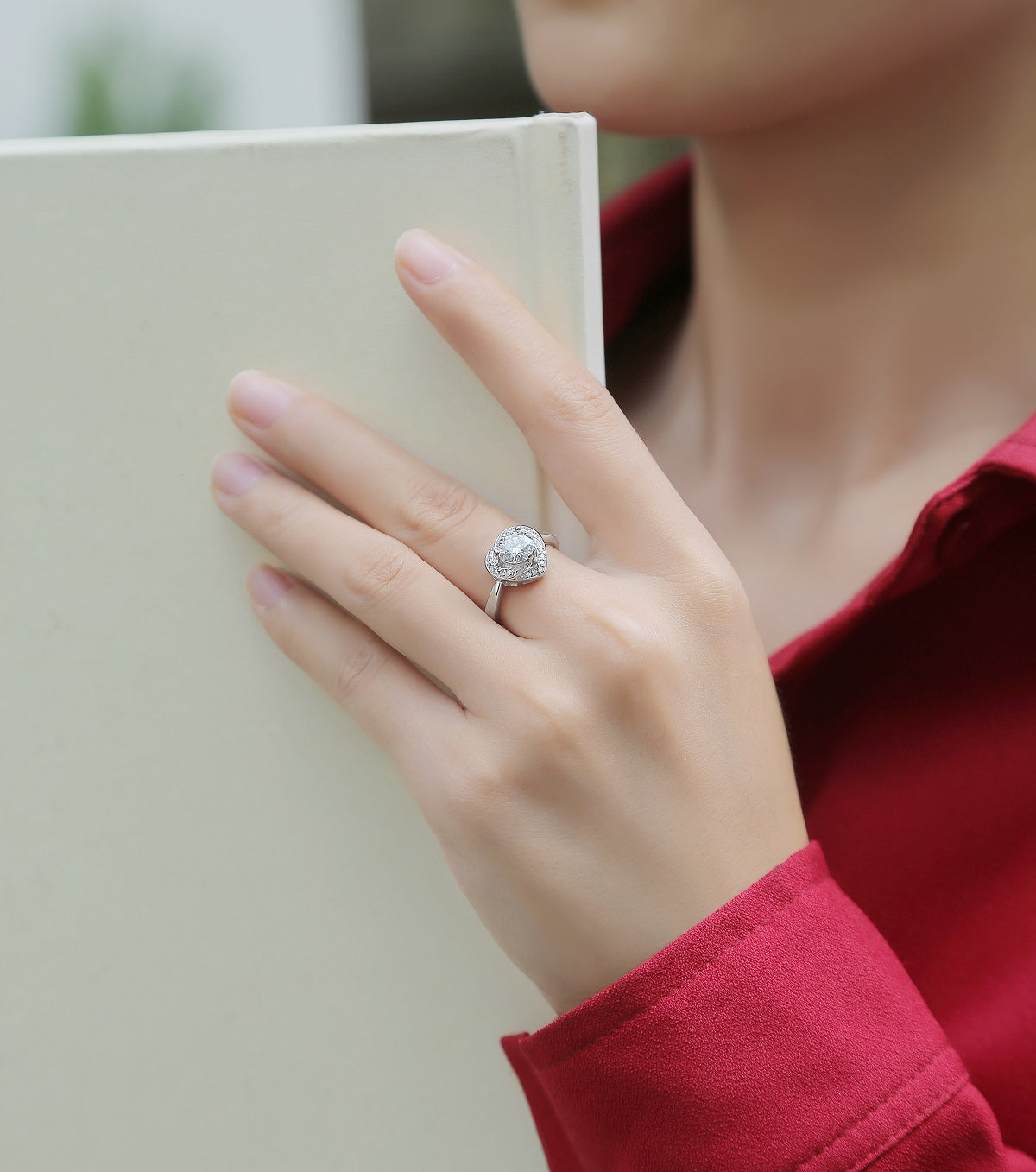Heartbeat Halo Ring