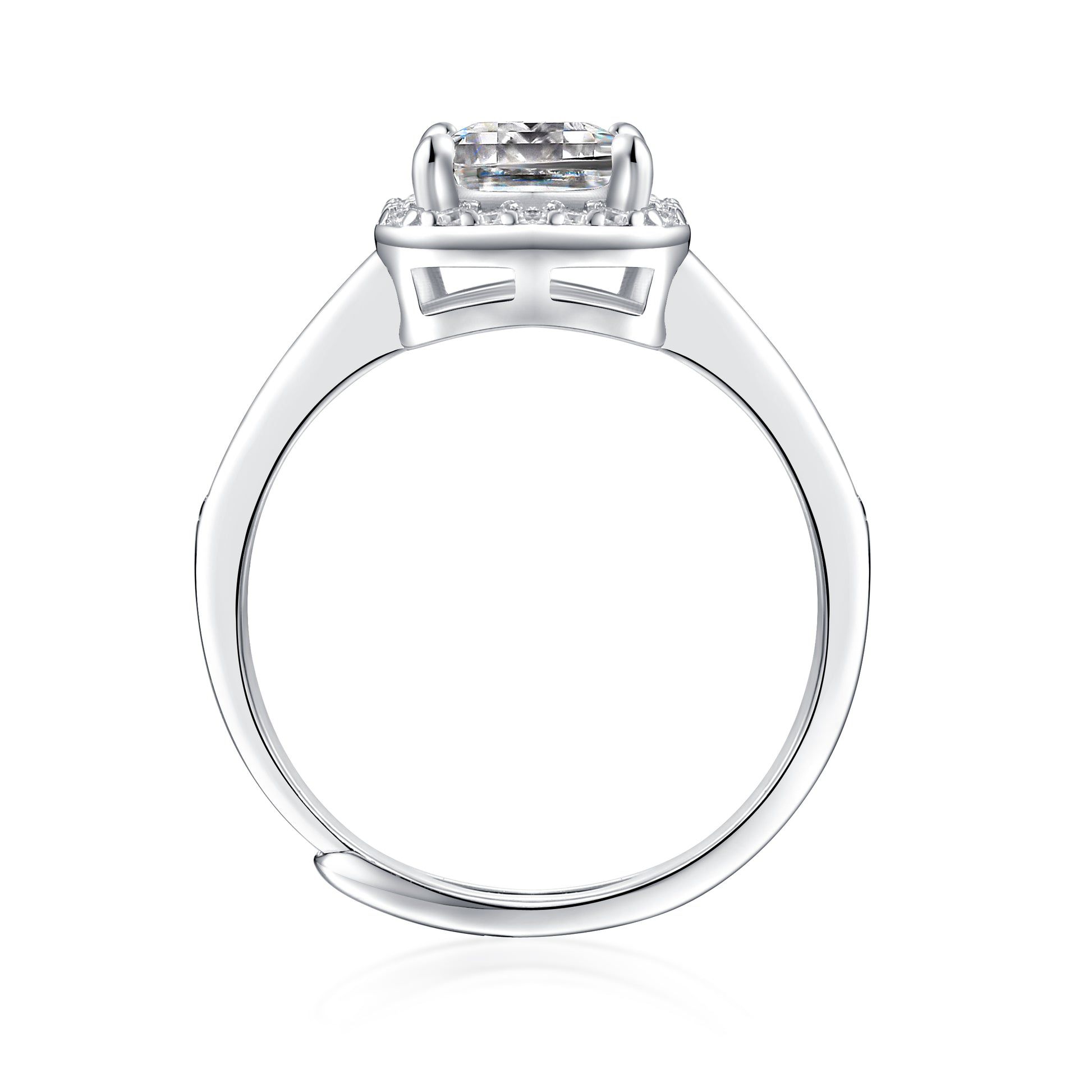 White Halo Ring