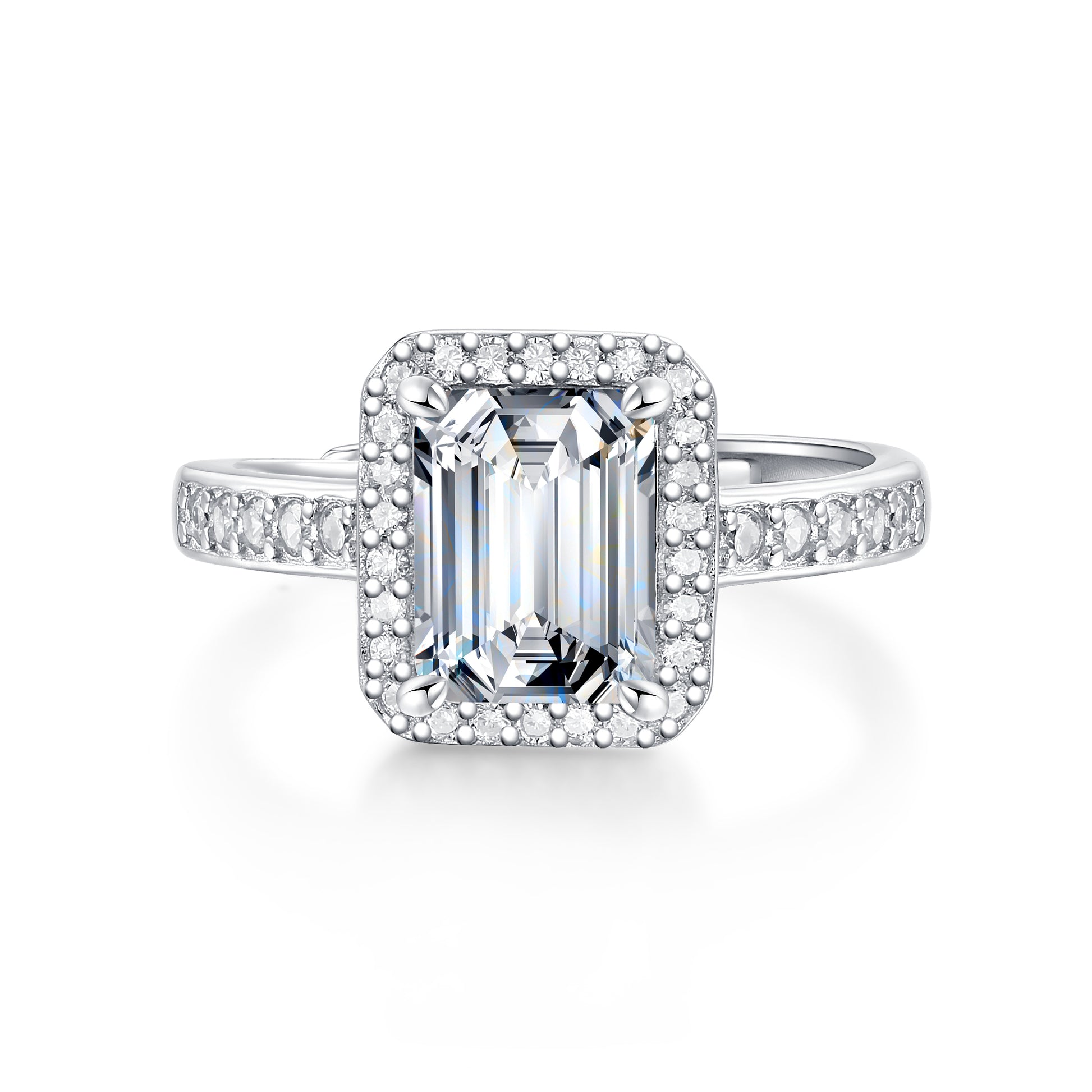 White Halo Ring