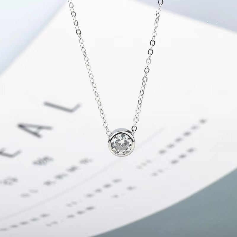 Rose Bezel Necklace