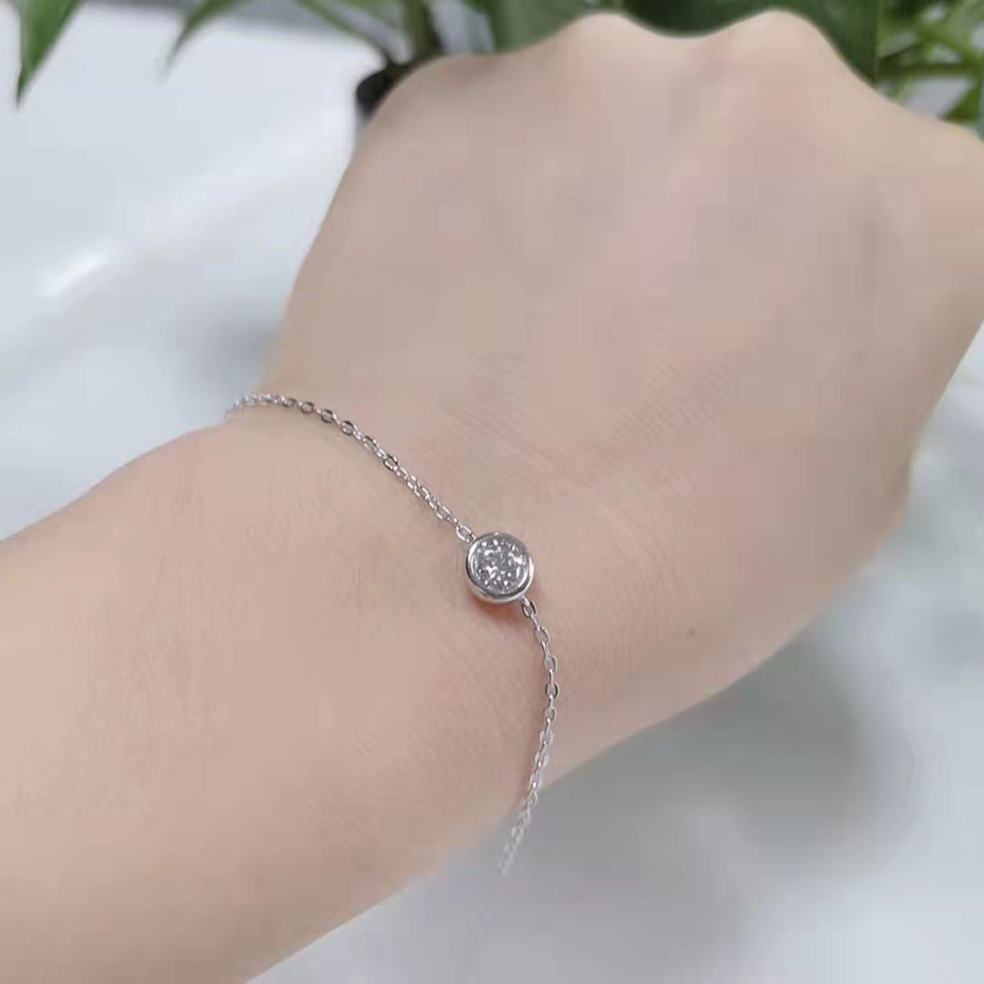 Rose Bezel Necklace