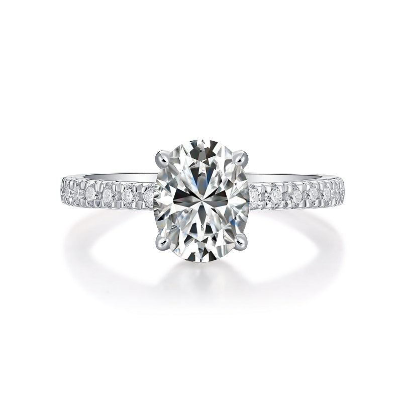 Cinderella Ring | Cushion Halo Moissanite Ring
