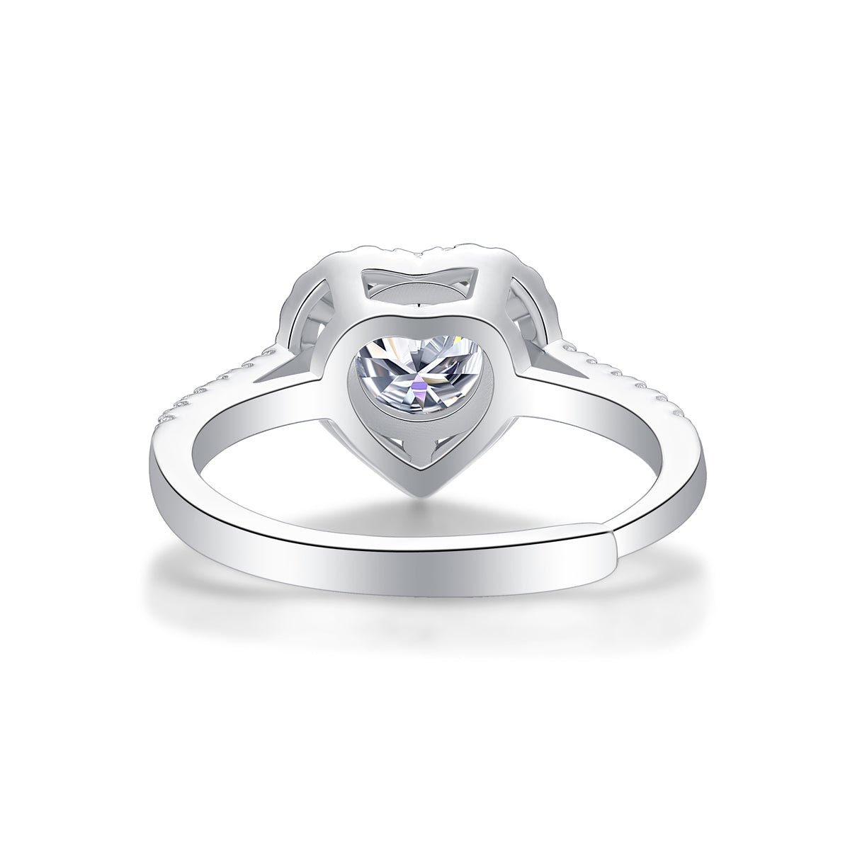 Julie Ring | Heart Halo Moissanite Ring