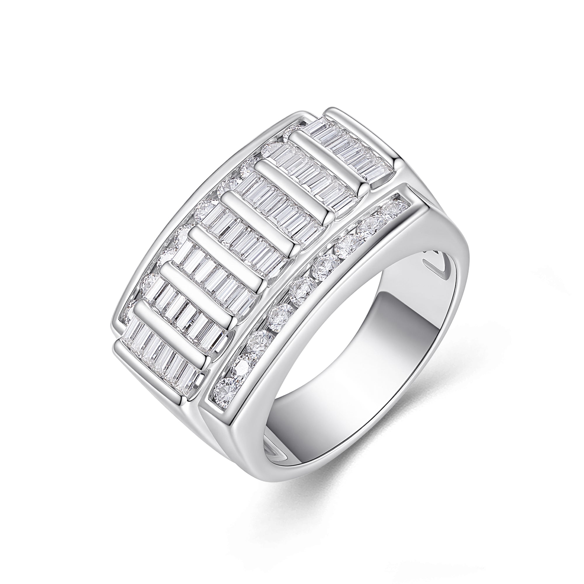 Avenue Ring | Baguette Channel Statement Band
