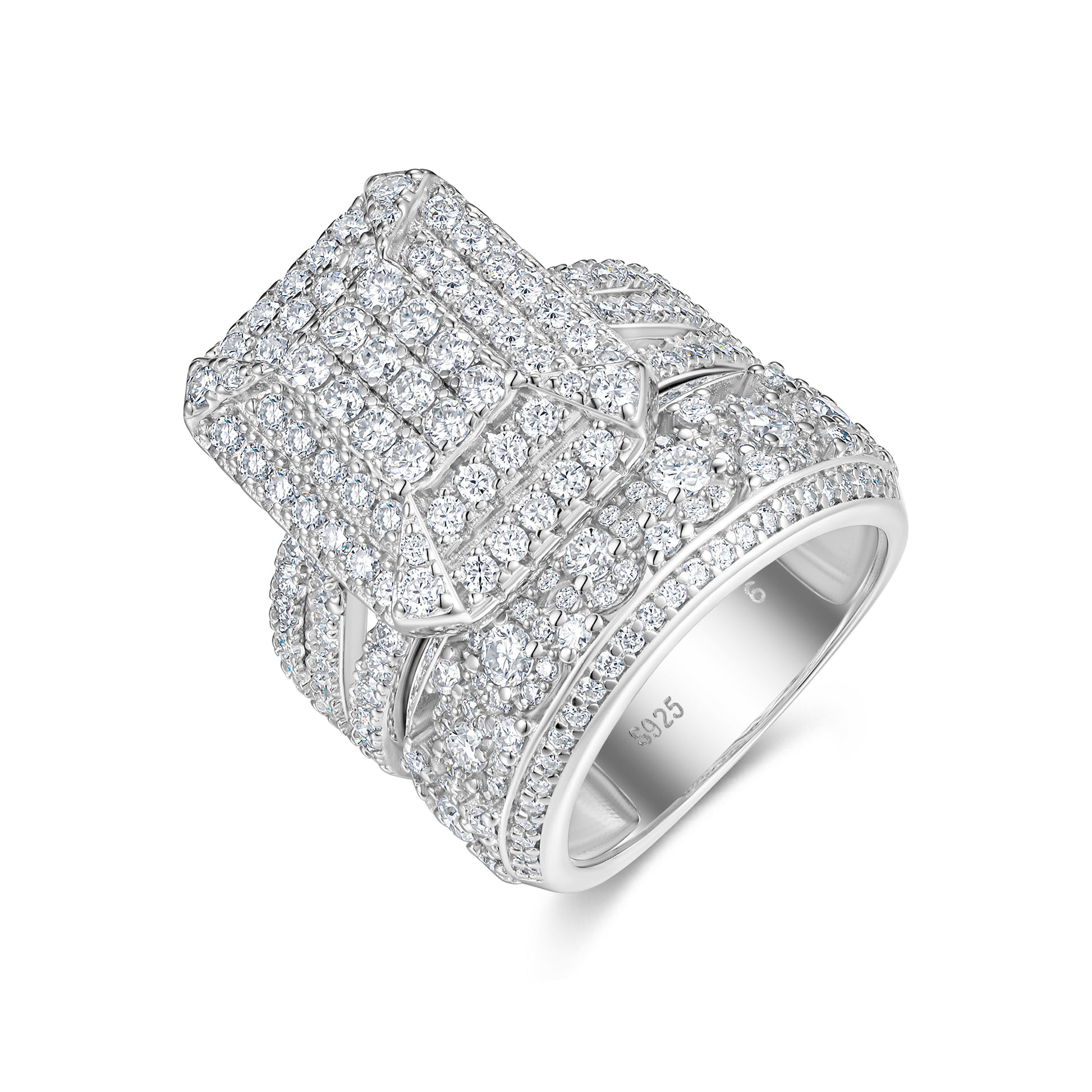 Majesty Ring | Square Cluster Statement Ring