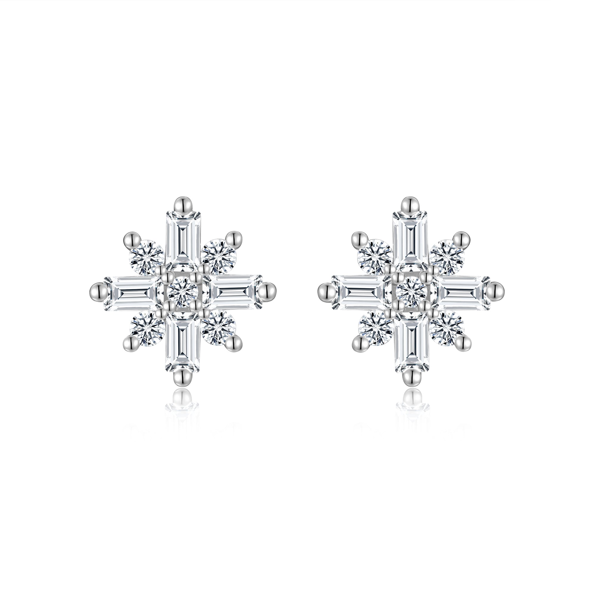Starburst Stud Earrings | 925 Sterling Silver