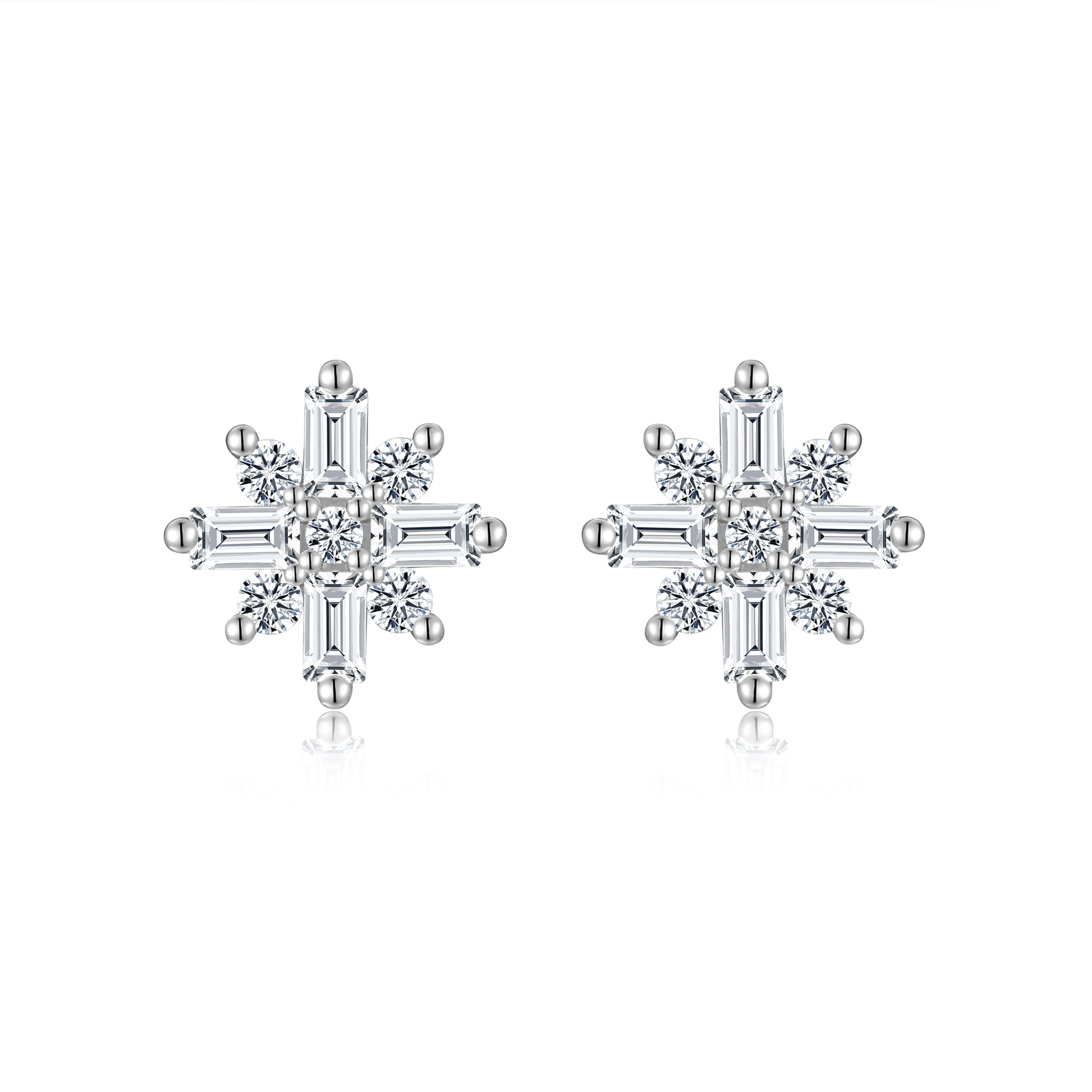 Starburst Stud Earrings | 925 Sterling Silver