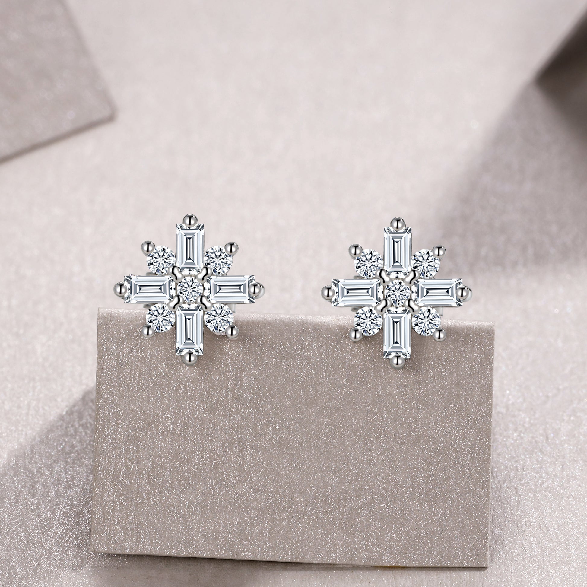 Starburst Stud Earrings | 925 Sterling Silver