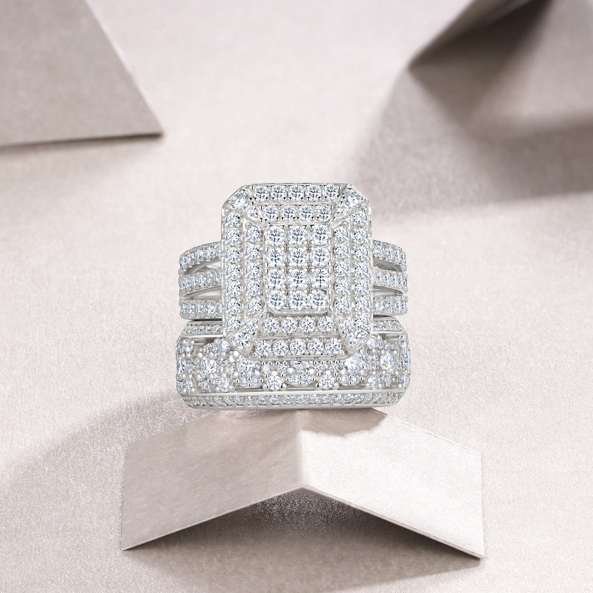Majesty Ring | Square Cluster Statement Ring