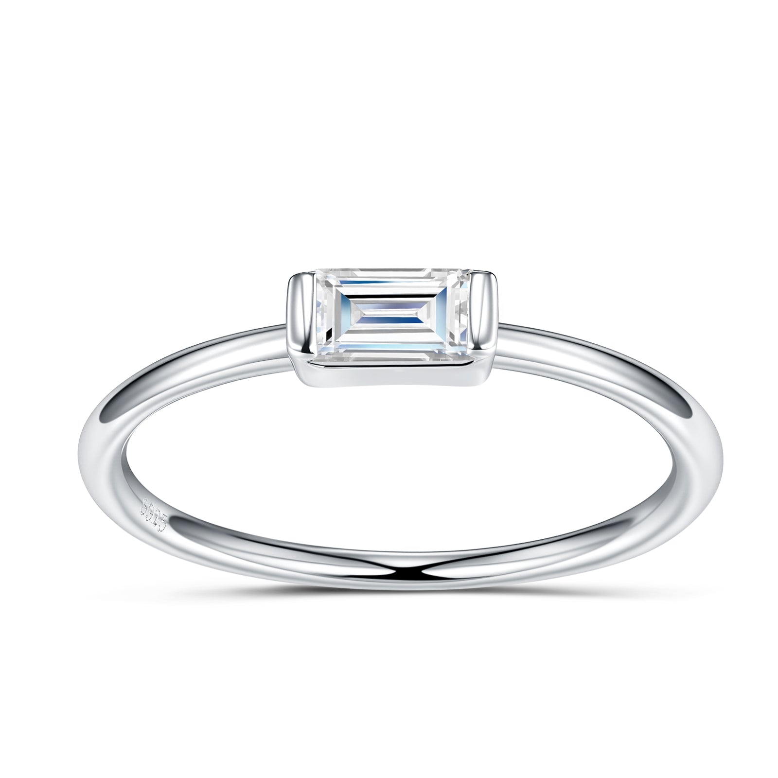 Emerald Cut Solitaire Ring