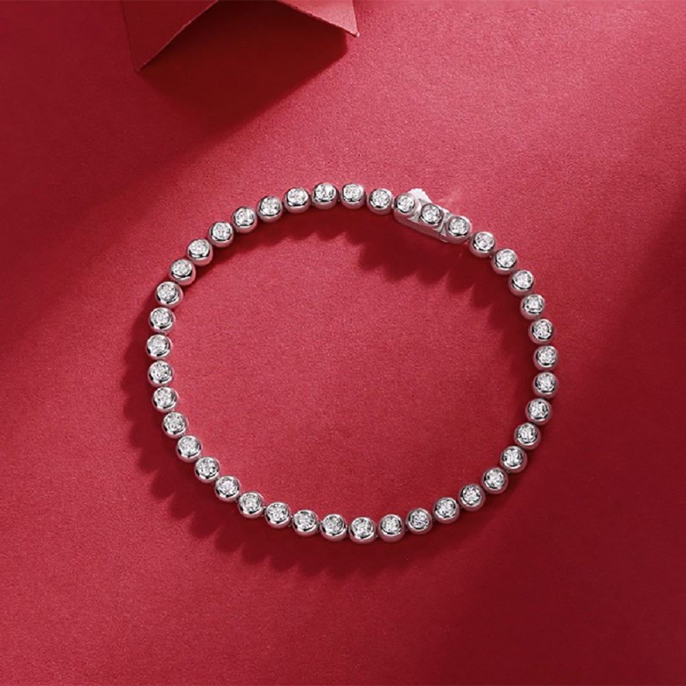 Galaxy Dream Bezel Tennis Bracelet | 925 Sterling Silver