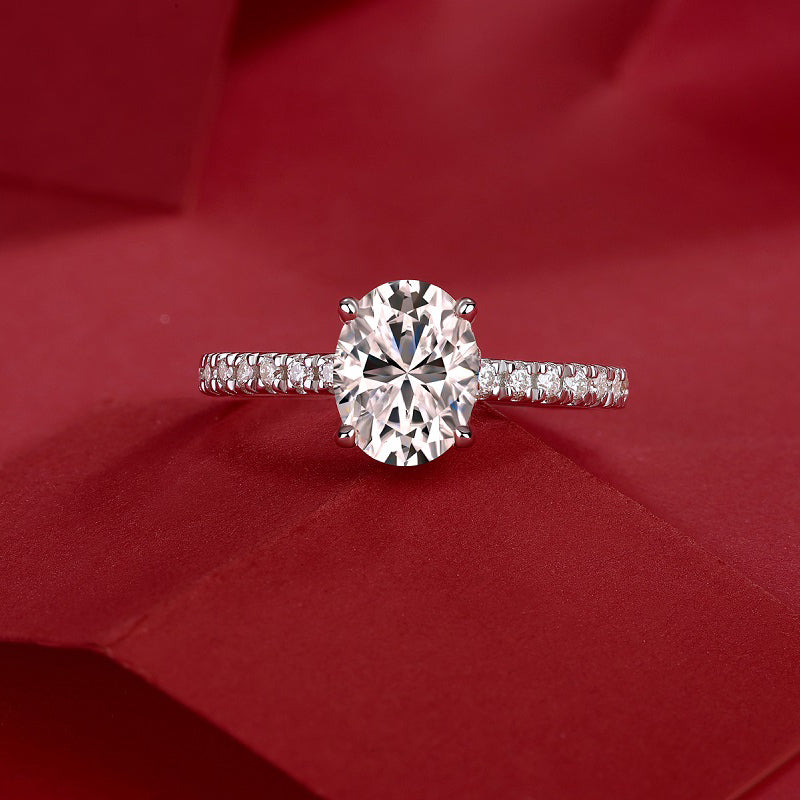 Cinderella Ring | Cushion Halo Moissanite Ring