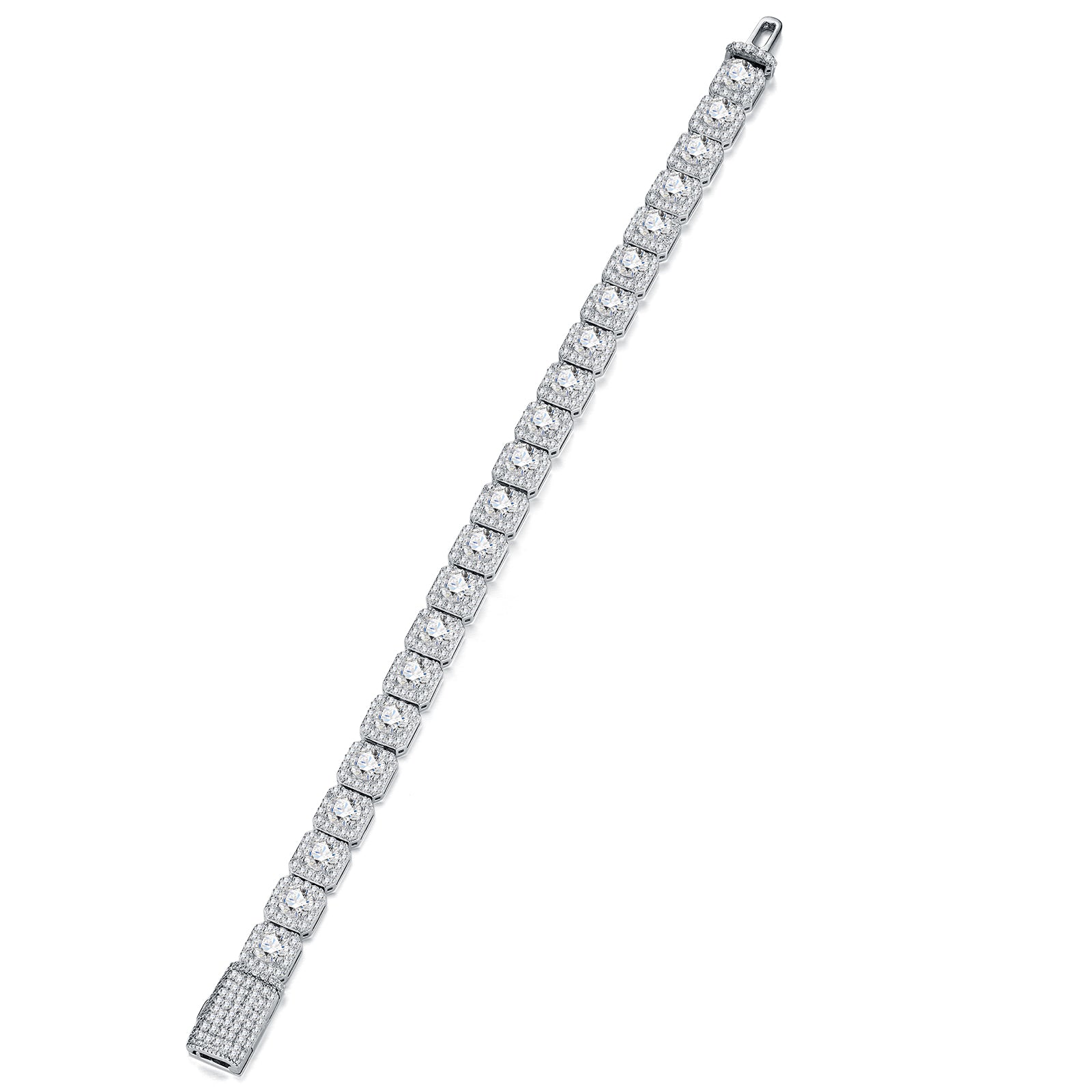 Lucent Bracelet | 925 Sterling Silver, Halo Tennis Bracelet