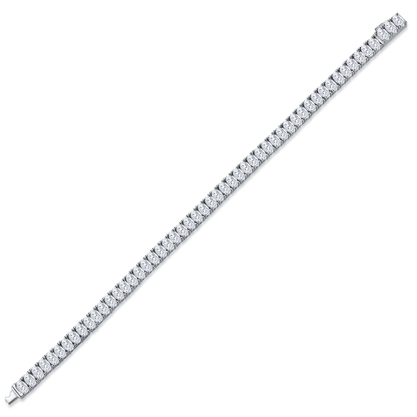 Elara Bracelet | 925 Sterling Silver, Oval Tennis Bracelet