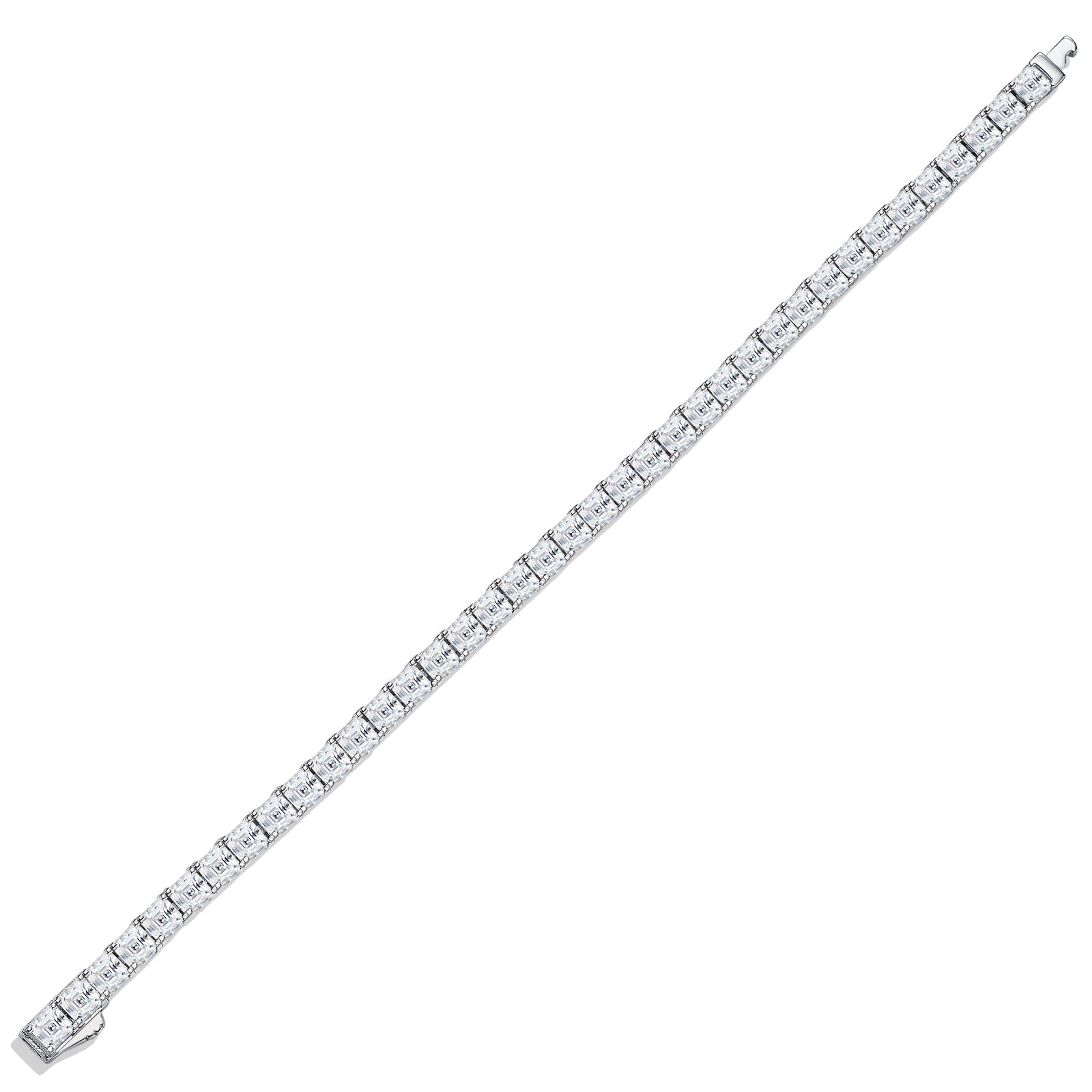 Vera Bracelet | 925 Sterling Silver, Octagon Tennis Bracelet