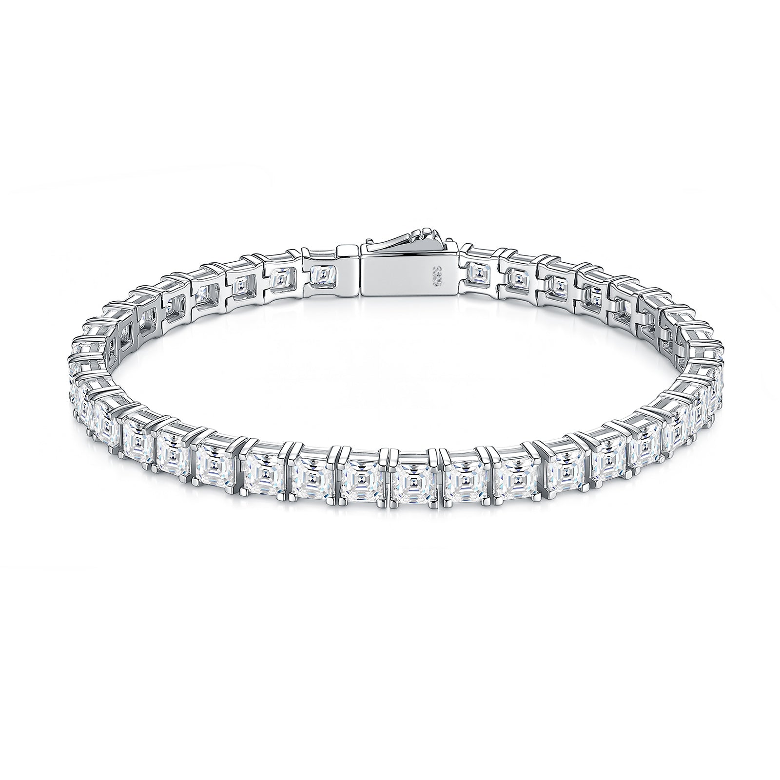 Vera Bracelet | 925 Sterling Silver, Octagon Tennis Bracelet