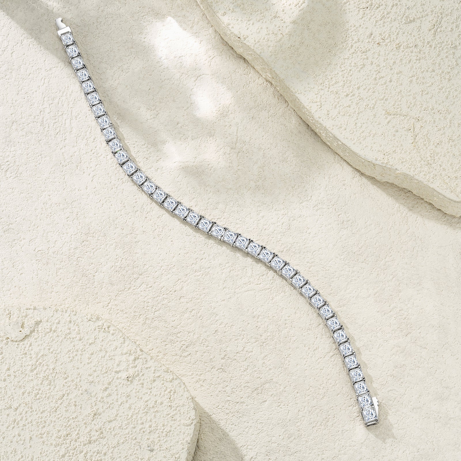 Vera Bracelet | 925 Sterling Silver, Octagon Tennis Bracelet