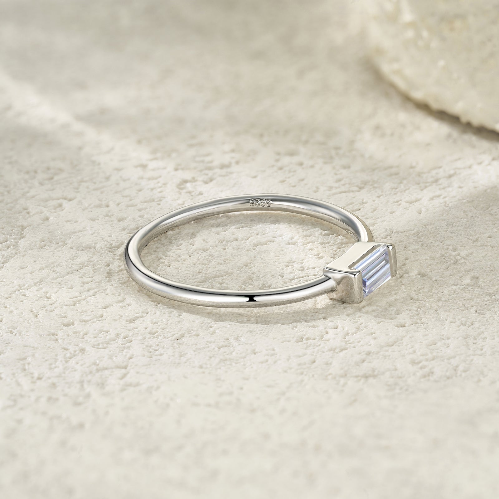 Emerald Cut Solitaire Ring