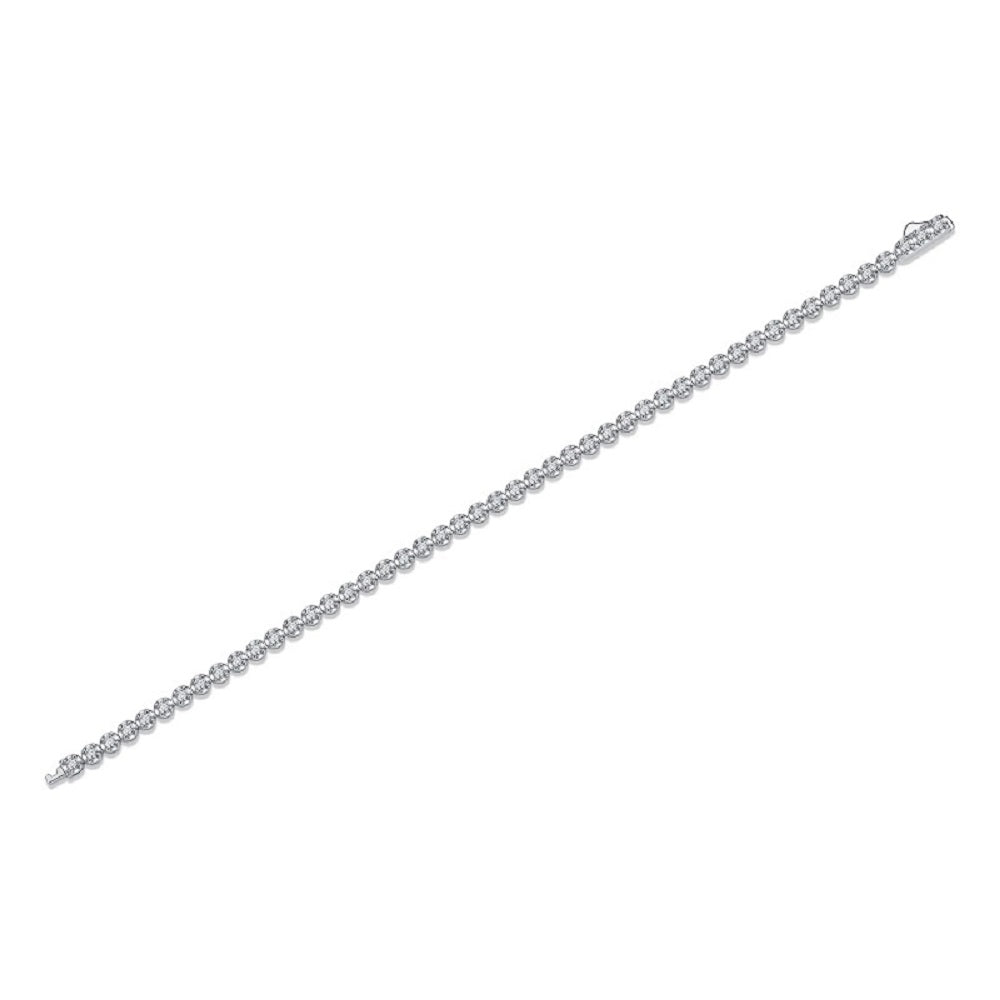 Starlit Bracelet | 925 Sterling Silver, Round Tennis Bracelet