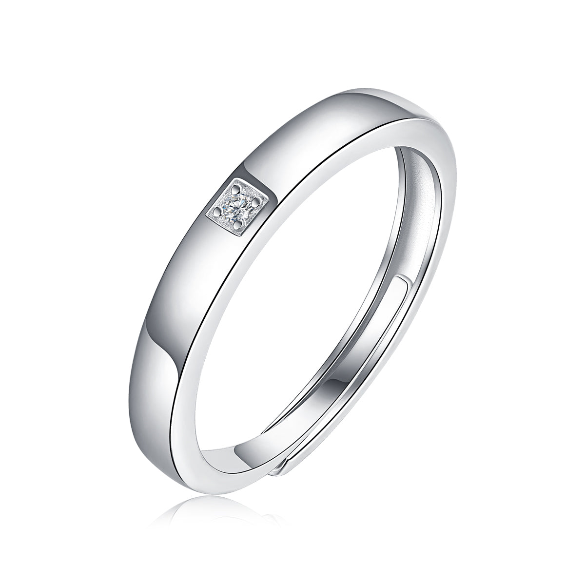 Eternal Bond Couple Ring | 925 Sterling Silver Matching Band