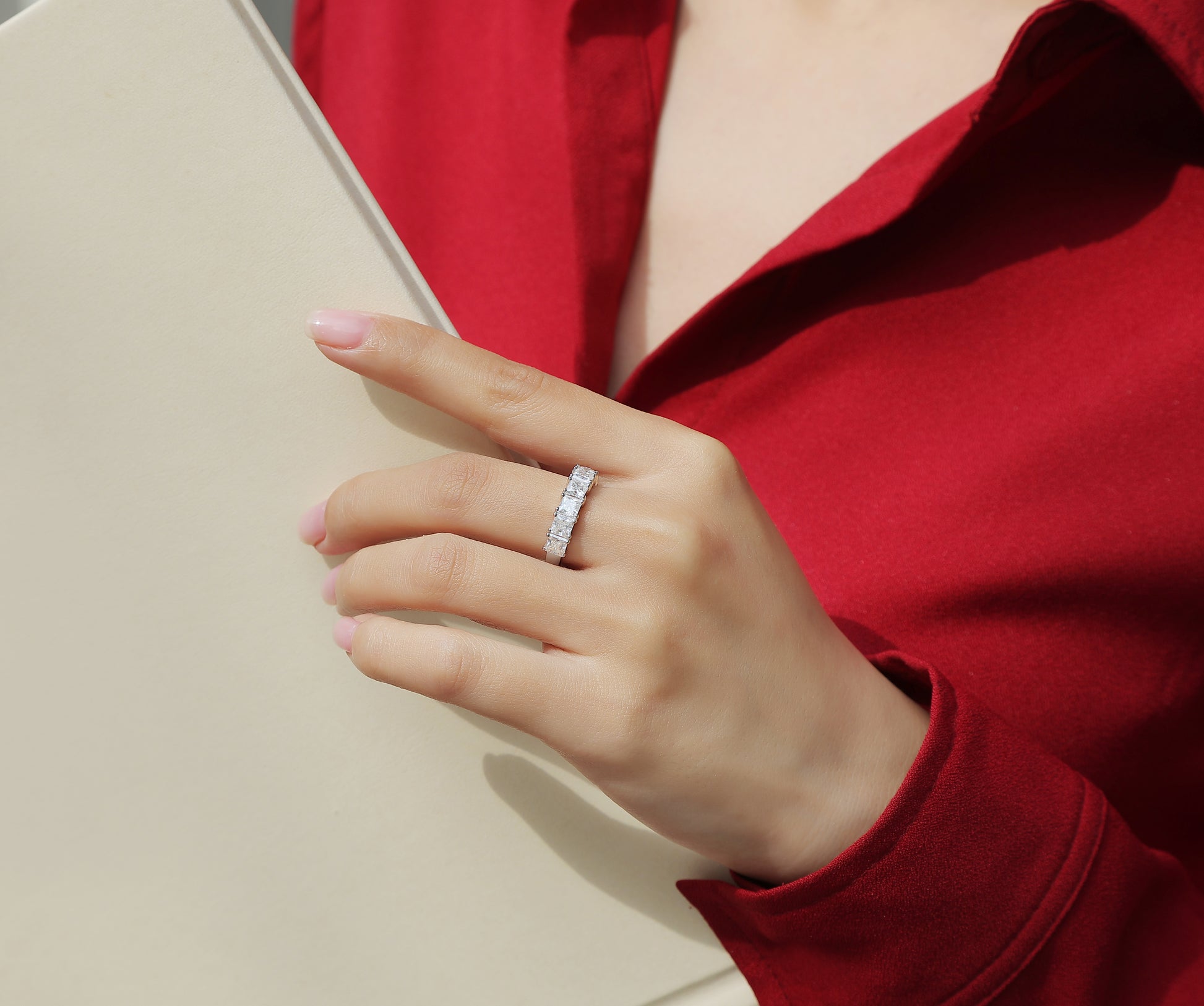 Tide Ring | Princess Cut Five-Stone Band