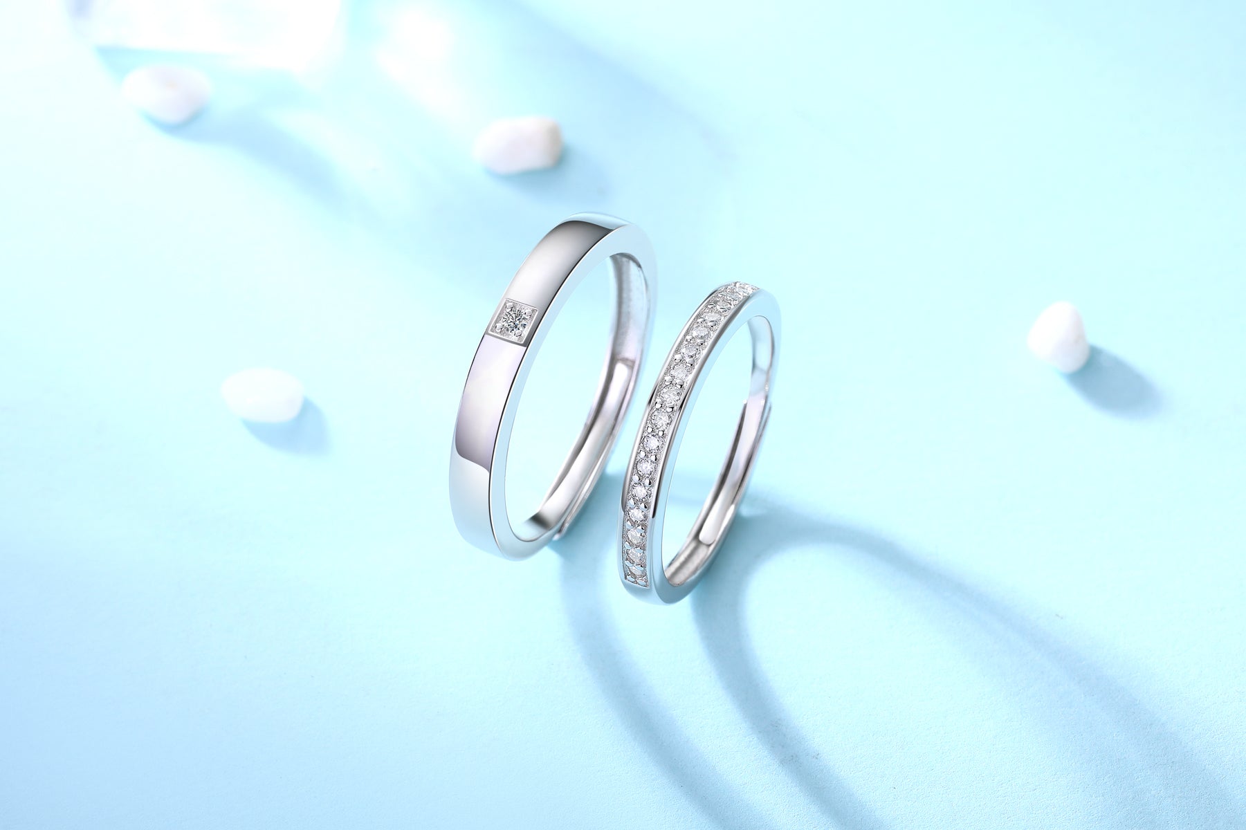 Eternal Bond Couple Ring | 925 Sterling Silver Matching Band