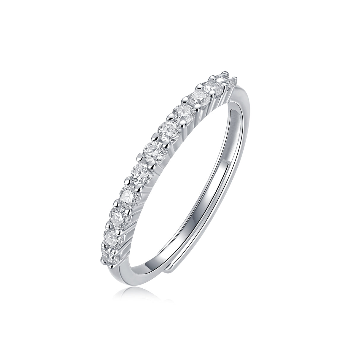 Genesis Ring | Slim Pave Eternity Band