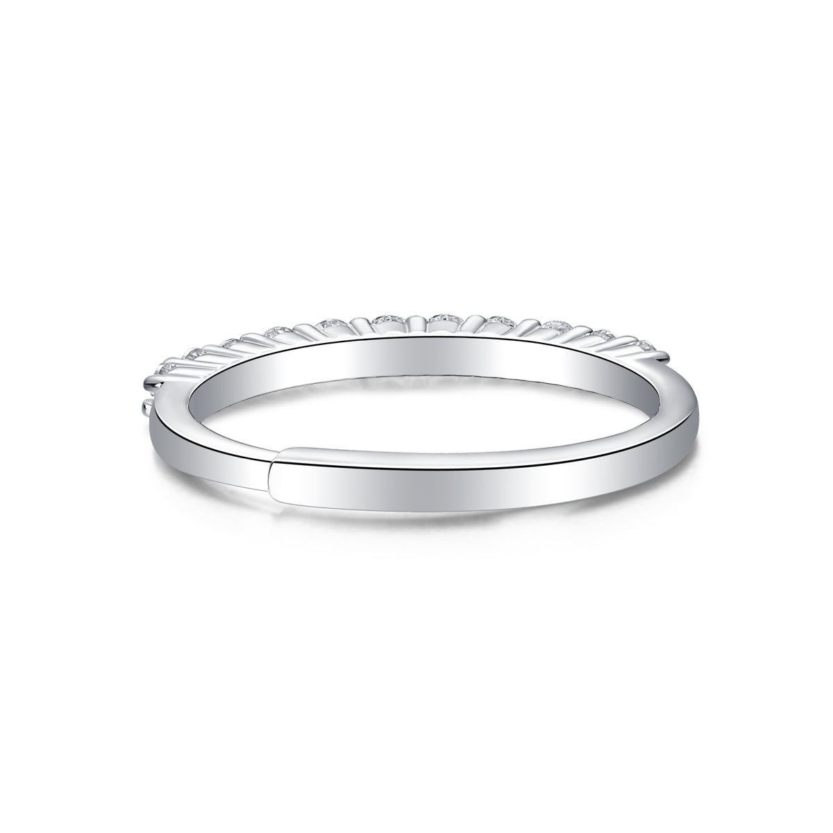 Genesis Ring | Slim Pave Eternity Band
