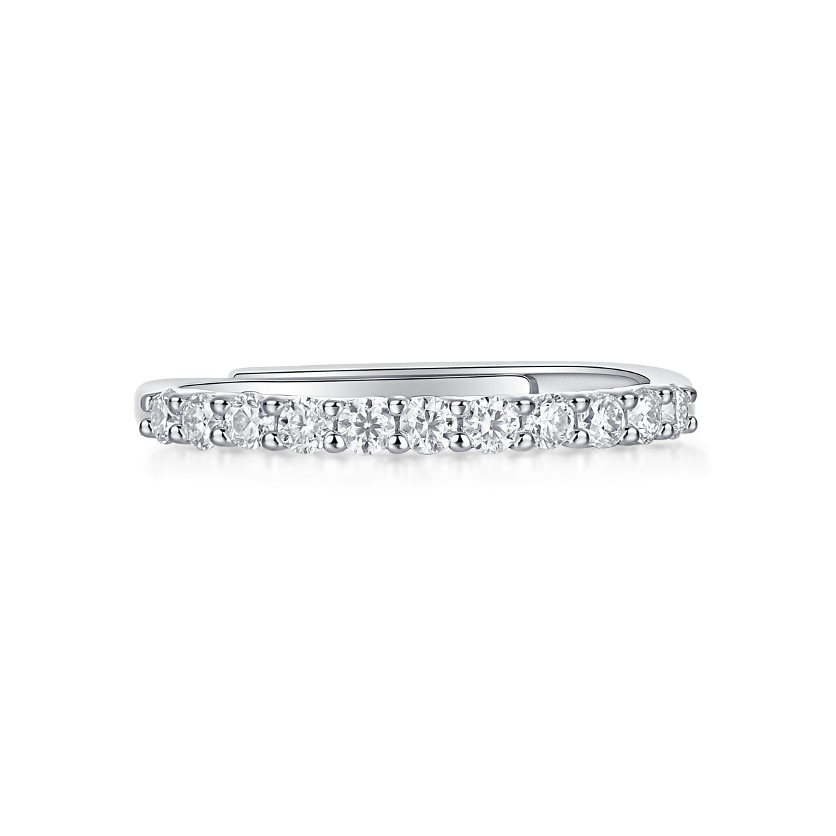 Genesis Ring | Slim Pave Eternity Band