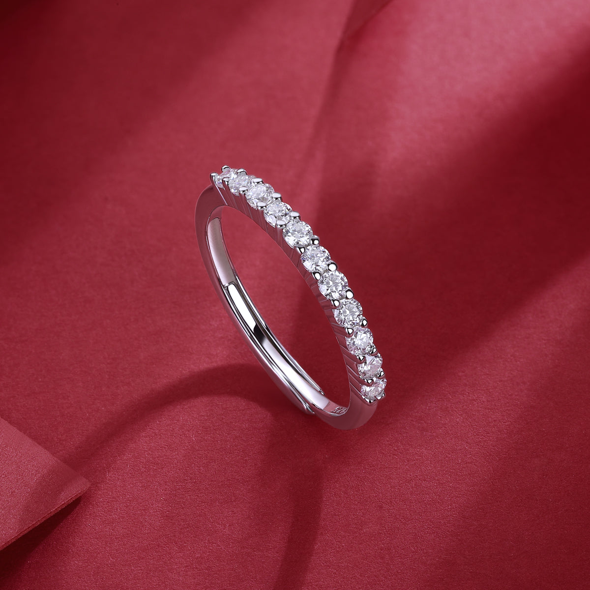 Genesis Ring | Slim Pave Eternity Band