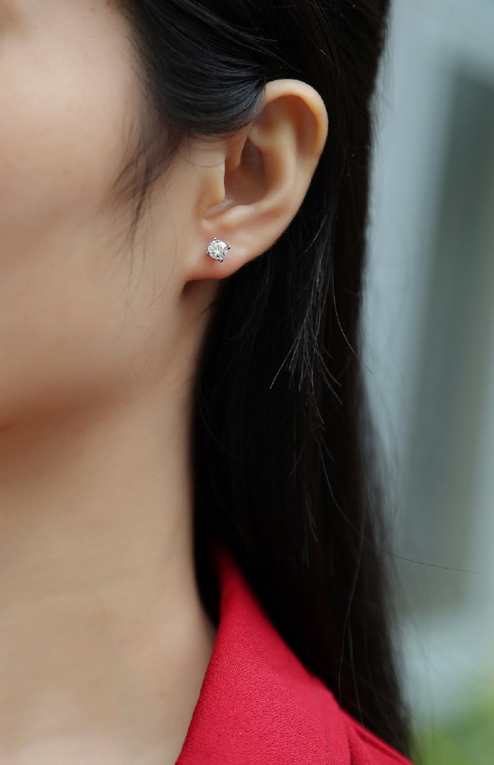 Timeless Stud Earrings | Round Moissanite Studs