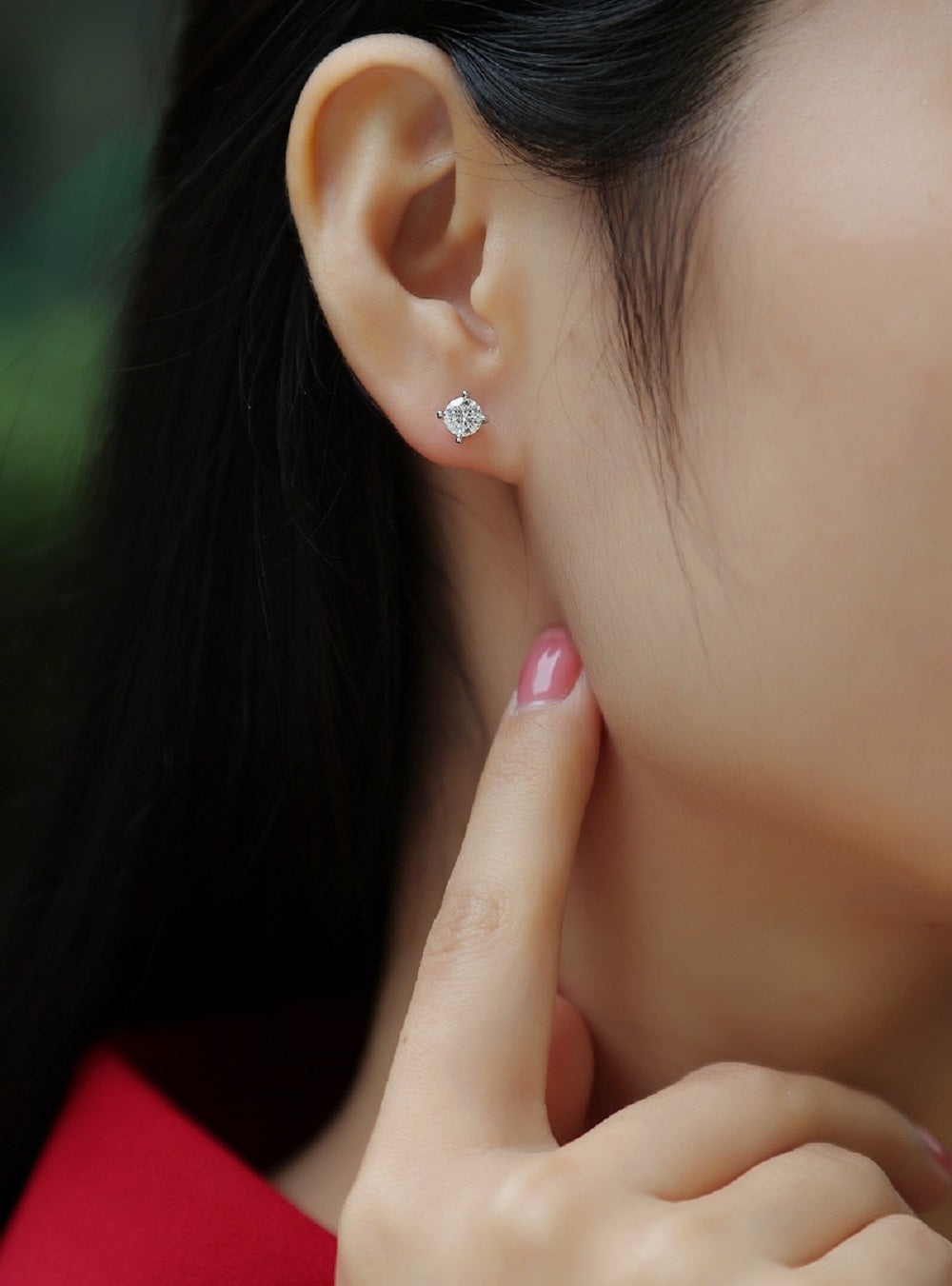Timeless Stud Earrings | Round Moissanite Studs